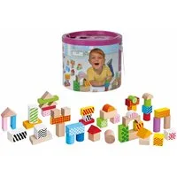Eichhorn Color, Holzbausteine Spielbausteine, (50 St)