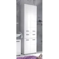 trendteam Hochschrank Skin/GlossBad Badhochschrank Badschrank Standschrank Badezimmerschrank