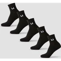 MP Unisex Knöchelsocken (5er-Pack) - Schwarz - UK 6-8