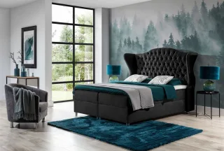 Boxspringbett Schlafzimmerbett DAMLA 160x200cm in div. Farbvarianten