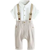 Next Hemd & Hose 3-teiliges Baby-Set mit Hemd, Hose und Hosenträger (3-tlg)