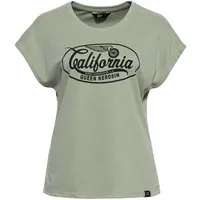 QueenKerosin Print-Shirt California (1-tlg) Wohlfühlfaktor mit Modal