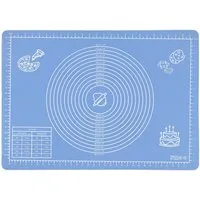 Maximex Backmatte Antihaft, Kunststoff, Papier, Silikon (Set, 3-tlg), Teigunterlage aus rutschfestem Silikon, mit Teigschaber und Rezeptheft