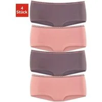 LASCANA Panty (4er-Pack) aus elastischer Baumwoll-Qualität