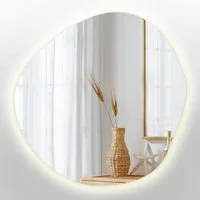 Tulup LED-Lichtspiegel Badspiegel LED Modern Spiegel Beleuchtung (Warmweiß 3000K)