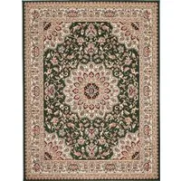 Mazovia Orientteppich Orientalisch Vintage Teppich Kurzflor Wohnzimmerteppich Grün, 60 x 100 cm, Fußbodenheizung