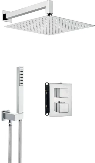Neuesbad Unterputz Duschtermostat-Set eckig, Oberfläche: chrom NB1DEBXYZ0EAT1