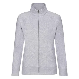 Fruit of the Loom - "Premium" Sweatjacke für Damen (Grau meliert)