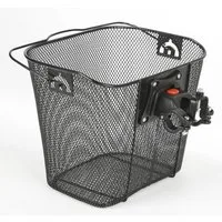 BURI Fahrradtasche Front Fahrradkorb abbnehmbar Fahrrad-Lenkerkorb 35x25x26cm einklappbar
