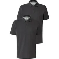 s.Oliver Poloshirt (Packung, 2-tlg) mit Logo Stickerei