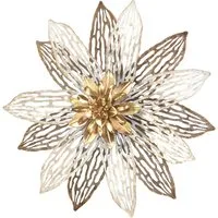 HOFMANN LIVING AND MORE Wanddekoobjekt Wanddekoration (1 St), große Blüte aus Metall
