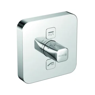 Kludi Push Fertigmontageset 387110538 Unterputz-Armatur, eckig, chrom