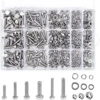 Belle Vous Schrauben- und Dübel-Set Belle Vous 510er Schrauben- und Mutternset M4 M5 M6 Edelstahl
