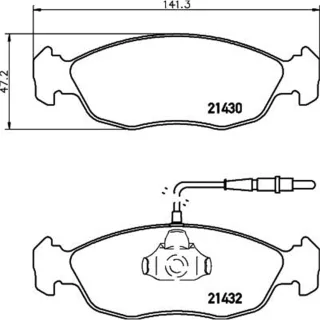 Hella Bremsbel?ge vorne Citroen Saxo Peugeot 106 306