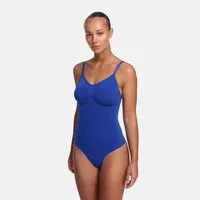 cfab Shaping-Body Bodysuit Sculpting Shapewear mit String-Web Surf Blue-XL (1-tlg)