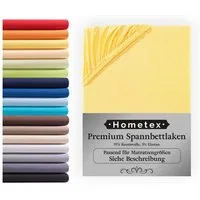 Hometex Premium Textiles Spannbettlaken Premium Boxspringbett Spannbetttuch ideal für Wasserbett und Matratzen, Jersey, Gummizug: Rundumgummizug, Spannbettlaken Premium Qualität 190 g/m², Gekämmte Baumwolle