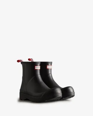 Hunter Play Boot Short Gummistiefel Für Herren In Schwarz