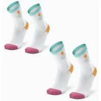 ROCKBROS Sportsocken TVI Fahrradsocken Damen 2er Pack (Sportsocken für Radsport, Laufen, Fitness, Crossfit) Sommer Lightweight Atmungsaktive