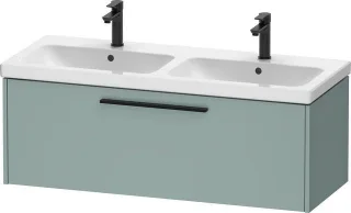 Duravit D-Code Waschtischunterschrank wandhängend Auszug 1, für Doppelwaschtisch  DC46690BDHG0000
