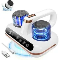 AKKEE Matratzenreinigungsgerät Milbensauger für Matratzen, Milbenstaubsauger mit UV-C Licht, 100 W