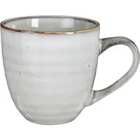 Mica Decorations Becher Mica Becher Tabo grau, 9 cm x 9 cm, Keramik