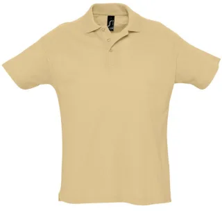 SOLS Herren Sommer II Pique Kurzarm-Poloshirt (Sand)