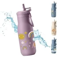 JENARD Trinkflasche JENARD Trinkflasche Kinder Edelstahl doppelwandig auslaufsicher, doppelwandig, auslaufsicher, BPA-frei, isolierend, robust