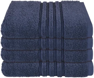 Schiesser Handtücher "Milano aus 100% Baumwolle mit eleganter Bordüre in Hoch-Tief-Optik" Made in Green