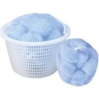 FIBALON® Filterbälle FIBALON®skimmy S universeller Vorfilter im Doppelpack, für herkömmliche Poolroboter, Poolsauger und Skimmer, (1-St), leicht auswaschbar