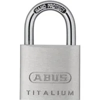 ABUS Vorhängeschloss Zylindervorhangschloss 64TI/30 Schlosskörper-B.30mm Titalium versch.-schl.ABUS Massiver Schlosskörper aus TITALIUM™ Spezialaluminium · ab 3 mm Spezialstahlbügel mit NANO-Protect™ · Beschichtung (kleinere Größen mit gehärtetem Sta