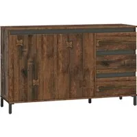 freiraum Sideboard GENIO industrial, in Eiche, Holzwerkstoff - 138x84x40cm (BxHxT)