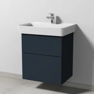 Sanipa 3way Waschtischunterbau zu Ideal Standard Connect Air Cube Waschtisch mit 2 Auszügen, Marine- SP6481R