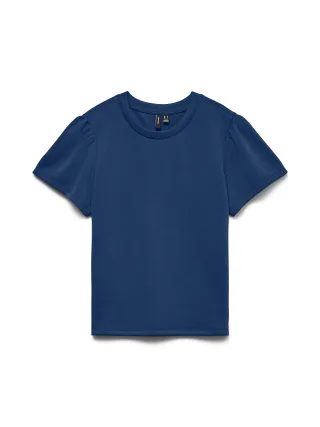 VERO MODA - VMELLA SS O-NCK TOP JRS Navy Peony - Gr. - M