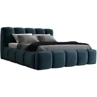 A&J MöbelLand GmbH Polsterbett SONIC-OM mit Bettkasten und Lattenrost (Bett mit Kopfteil. Lattenrost und Bettkasten .Viele Varianten zur Auswahl – wählen Sie Größe und Farbe!, TOP ANGEBOT), Länge: 220 cm Höhe Kopfteil: 100 cm