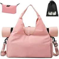 LuxusKollektion Yogatasche Sporttasche Damen Herren Reisetasche Yoga Schwimmtasche Pink
