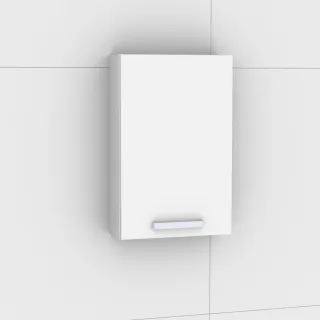 Artiqua 400 Wandschrank, Weiß Glanz, 400-OST-1-45-R-17-7050-68 400-OST-1-45-R-17-7050-68