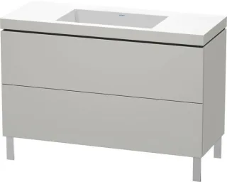 Duravit L-Cube c-bonded Set bodenstehend Betongrau Matt 1200x480x698 mm - LC6939N0707 LC6939N0707