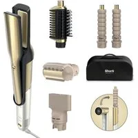 Shark Multihaarstyler Shark Glam Multistyler für glatte Haare, Wellen und Locken HD6051SEU, Premium-Multistyler und Haartrockner mit hitzekontrollierter Keramik