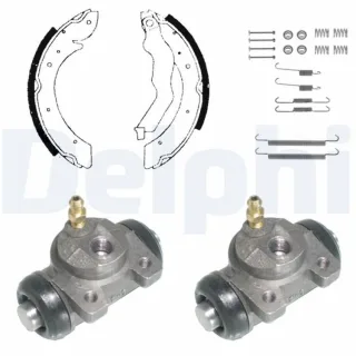 Delphi Bremsbacken vormontiert hinten Peugeot 405 KP903