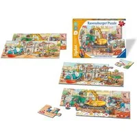 Ravensburger Puzzle tiptoi® Puzzle für kleine Entdecker: Baustelle, 12 Puzzleteile, Made in Europe