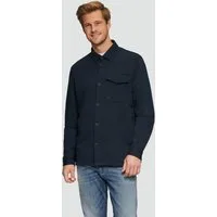 s.Oliver Langarmhemd Hemd Lässiges Overshirt aus Sweat, 360° Circular Vision