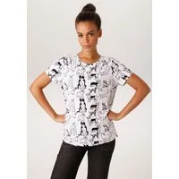 Aniston CASUAL T-Shirt allover mit niedlichen Hunden bedruckt