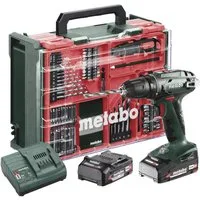 metabo Akku-Schrauber Akku-Bohrschrauber 602207710, inkl. 2. Akku, bürstenlos, inkl. Koffer, inkl. Ladegerät, mit Zubehör