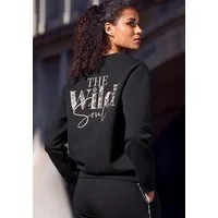 Buffalo Sweatshirt Loungesweater mit tollen Druck auf dem Rücken, Home- und Loungewear