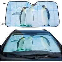 MORRENT Autosonnenschutz Frontscheibenabdeckung UV Sonnenschutz Windschutzscheibenabdeckung
