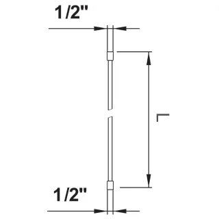 LAUFEN Kunststoff-Brauseschlauch, PVD Gold, 1/2" x 1/2" mit Metalleffekt und drehbarer Verbindung Lä H3629800011311