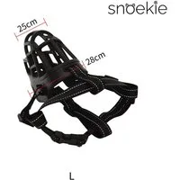 SNOEKIE Maulkorb Snoekie Hundemaulkorb - verstellbar mit reflektierendem Effekt