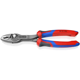 KNIPEX TwinGrip Front- und Seitengreifzange mit Comfort-Griffen grau atramentiert 200 mm - 8202200