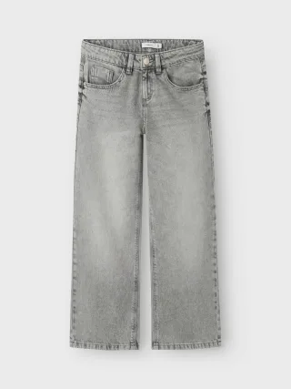 NAME IT - NKFROSE WIDE JEANS 5529-BE NOOS Light Grey Denim - Gr. - 128