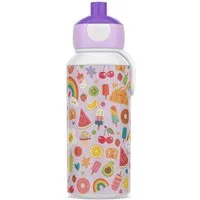 Mepal Trinkflasche Trinkflasche CAMPUS, Lila, Weiß, Ø 6,5 cm, Kunststoff, Silikon, 400 ml